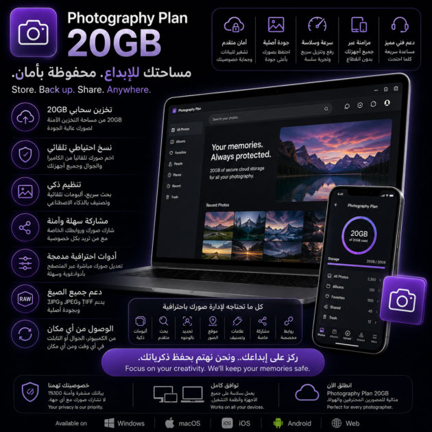 Photography Plan 20GB