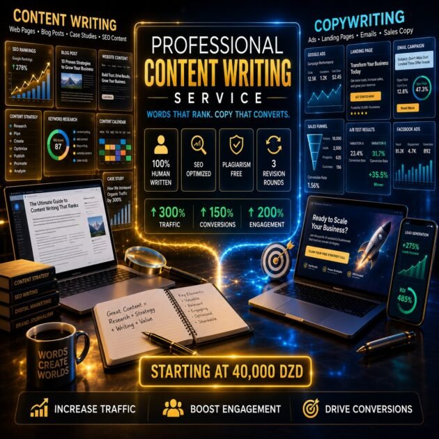 خدمة كتابة المحتوى